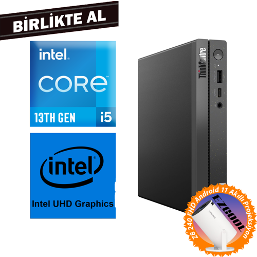 ThinkCentre Neo 50Q G4 i5-13420H 64GB 1TB SSD W11P Mini Pc + Projeksiyon 12LMS4XCTX 041