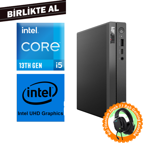ThinkCentre Neo 50Q G4 i5-13420H 64GB 1TB SSD Fdos Mini Pc + Gaming Kulaklık 12LMS4XCTX 029