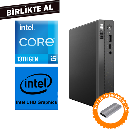 ThinkCentre Neo 50Q G4 i5-13420H 40GB 2TB SSD W11P Mini Pc + VIT 1 TB SSD 12LMS4XCTX 042