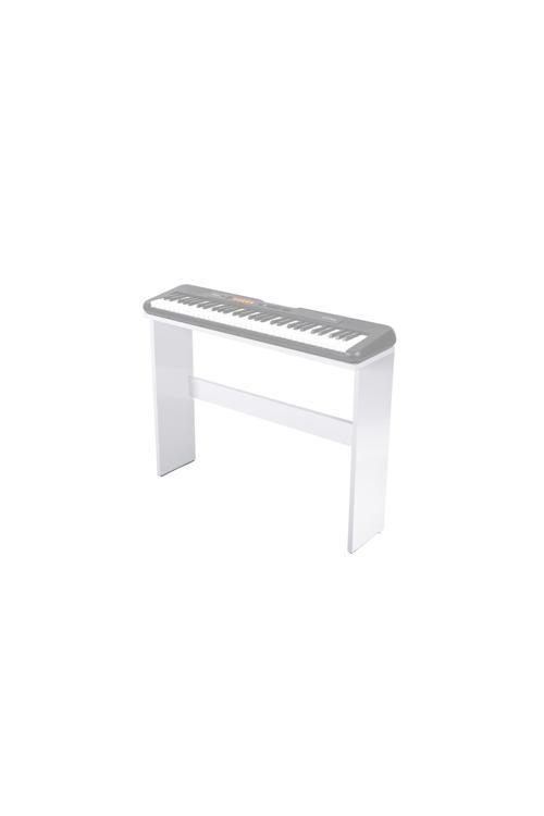 Org & Piyano Standı – 61 Tuşlu Ct-S100, Ct-S200, Ct-S300 Uyumlu Mdf Beyaz (Model İsmi: Saygun)