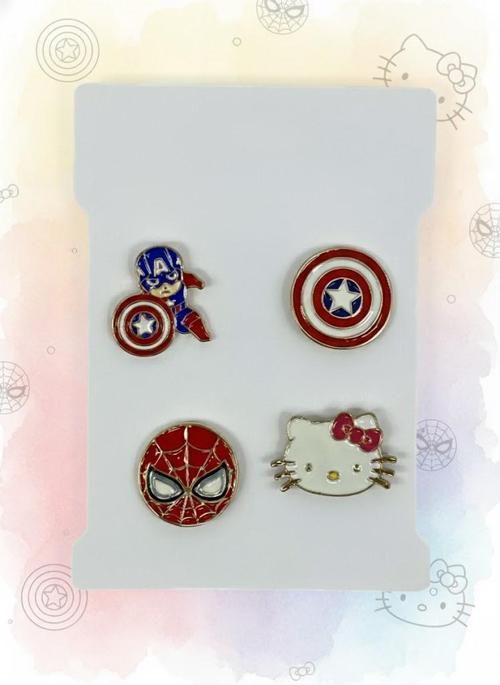 Kamp Çantası - Sırt Çantası - Terlik Süsü Charm Terlik 4'lü Jibbitz Aksesuar Model 3