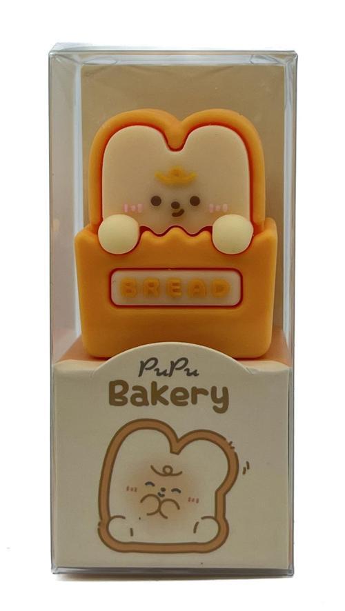 Pupu Bakery 3d Silikon Renkli Kalemtraş Uzun Kulak