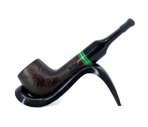 İşlemeli El Yapımı Gül Kökü (Briar) Mini Pipo 9mm Filtreli - Model No: 12