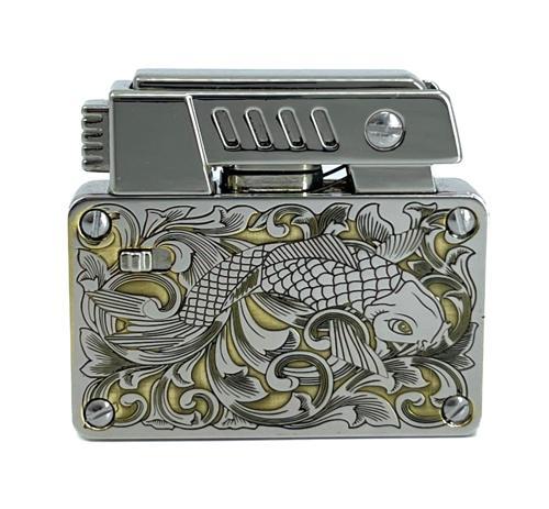 King's Fire İbelo Model Balık Desenli Lüks Çakmak