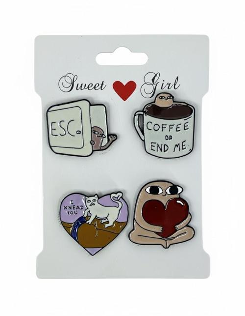 Kamp Çantası - Sırt Çantası - Terlik Süsü Charm Terlik 4'lü Jibbitz Aksesuar Model 9