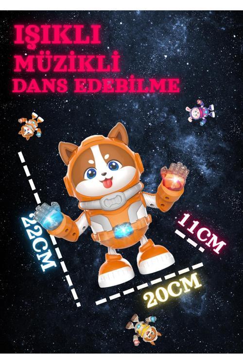 Dans Eden Işıklı Müzikli Köpekcik Astronot Oyuncağı - Uzay Keşif Timi