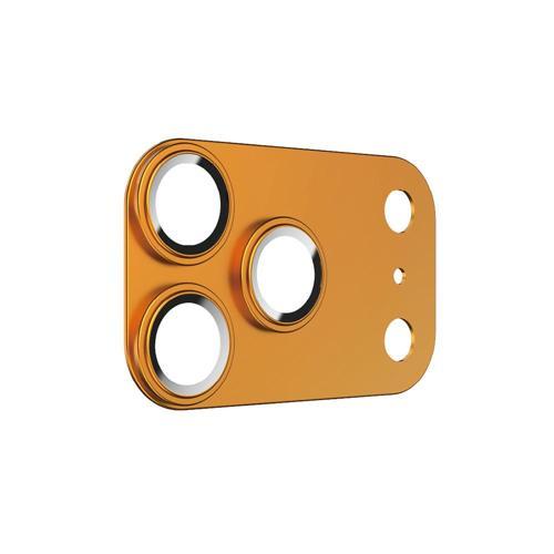 İphone 17 Pro Max Uyumlu Glass Warrior Anti Reflective Metal Kamera Lens Koruyucu Turuncu