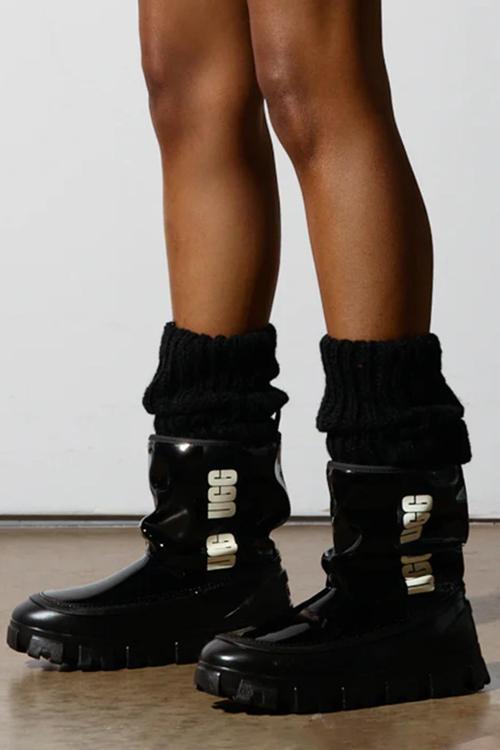 Women's Classic Brellah Mini Boot Kadın İçi Yünlü Bot Siyah