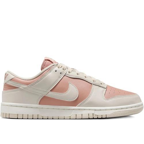 Dunk Low Leather Unisex Sneaker Hakiki Deri Krem Pembe Spor Ayakkabı