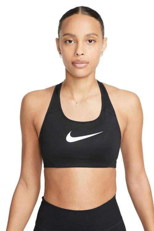 Training Futura Swoosh Medium Support Sports Bra Kadın Spor Büstiyer Bra Siyah