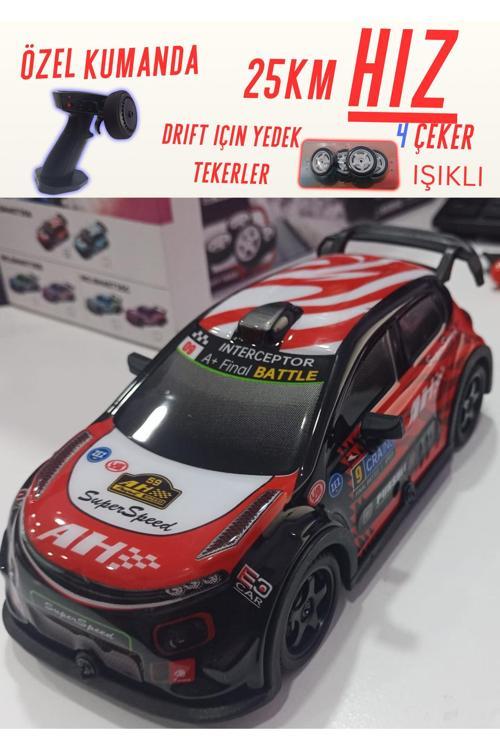 1:22 Ölçek 2.4 Ghz Özel Kumandalı 4 Çeker Full Fonksiyon Işıklı 25 Km Hızlı Drift Rc Araba