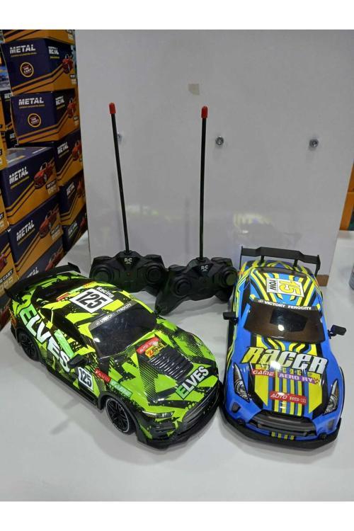 Uzaktan Kumandalı Full Fonks Kumandalar Karışmaz 2Araç 2Kumanda Işıklı Şarjlı Hızlı Yarış Arabası