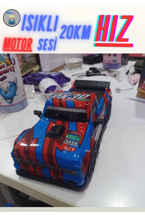 20Km Hız 1:16Ölçek Şarjlı 2.4Ghz 20Km Motor Sesli Full Fonksiyon Işıklı Araba