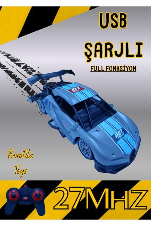 28 Cm 1:14 Ölçek 27 Mhz 15 Km Hızlı Şarjı Uzaktan Kumandalı Full Fonksiyon Drift Yarış Arabası
