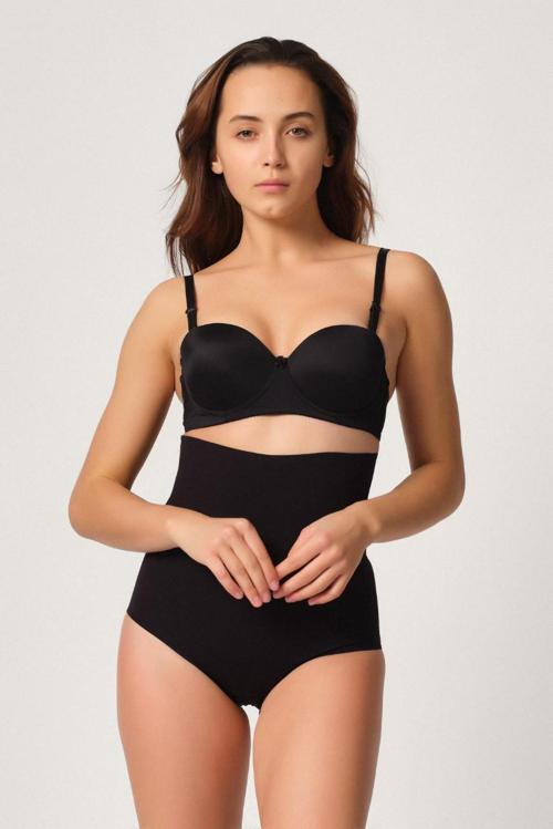 Siyah Mı Emay 2708 Lazer Yüksek Bel Kesim Slip Korse