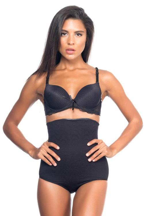 Siyah Mı Emay 2079 Yüksek Bel Desenli Double Slip Korse