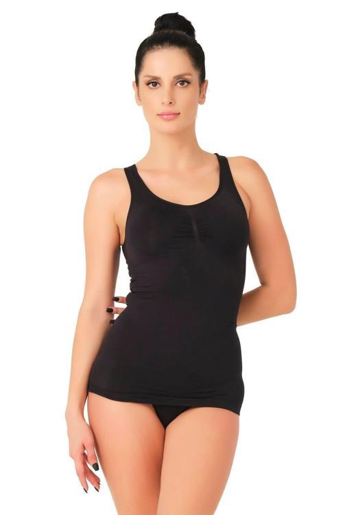 Siyah Mı Emay 5015 Kalın Askılı Atlet Korse