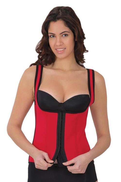 Kırmızı Mı 9173 Agraflı Göğsü Açık Atlet Korse