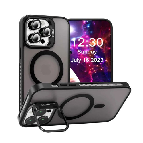 iPhone 16 Pro Max Kılıf Armor Seri Magsafe Uyumlu Stand Özellikli Kamera Lensli Kapak