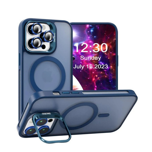 iPhone 14 Pro Max Kılıf Armor Seri Magsafe Uyumlu Stand Özellikli Kamera Lensli Kapak