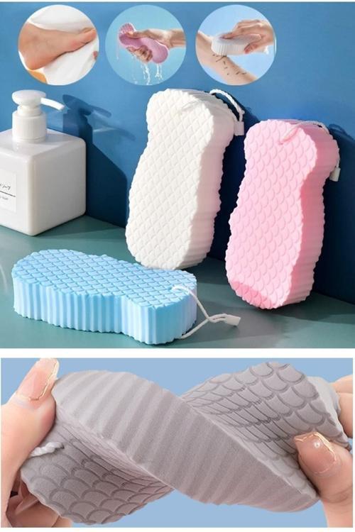 Banyo Kesesi Vücut Duş Süngeri Ekstra Yumuşak Sihirli Vücut Masaj Fırçası Duş Banyo Lifi Ve Süngeri