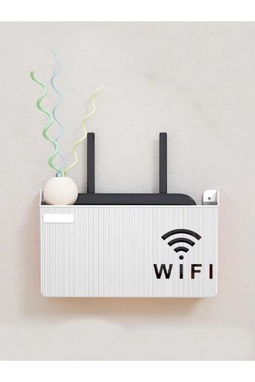 Beyaz Wifi Kutusu | Duvar Asılabilir Modem Ve Sigorta Saklama Kutusu – Minimalist Dekoratif Tasarım