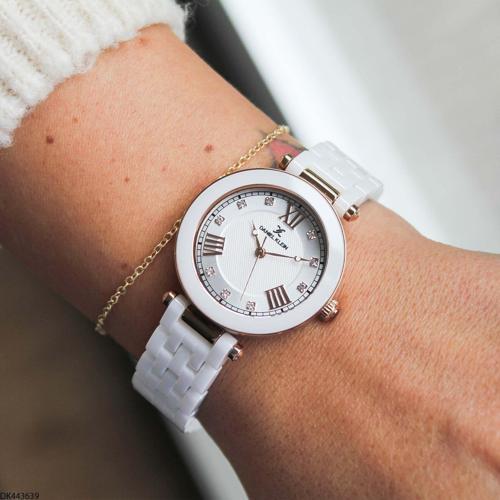 DK443639 Seramik Kordonlu Kadın Kol Saati