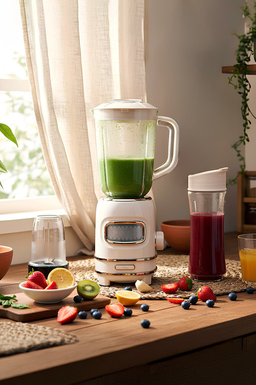 Kişisel Blender Seti Öğütücülü Smoothie Şişeli Blender 1,0 Litre Blendir Seti Fr-Bl01 Retroblend