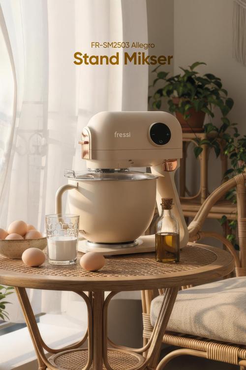 Hamur Yoğurma Makinesi Tam Döküm Demir Stand Mikser Mutfak Şefi Fr-Sm2503 Allegro