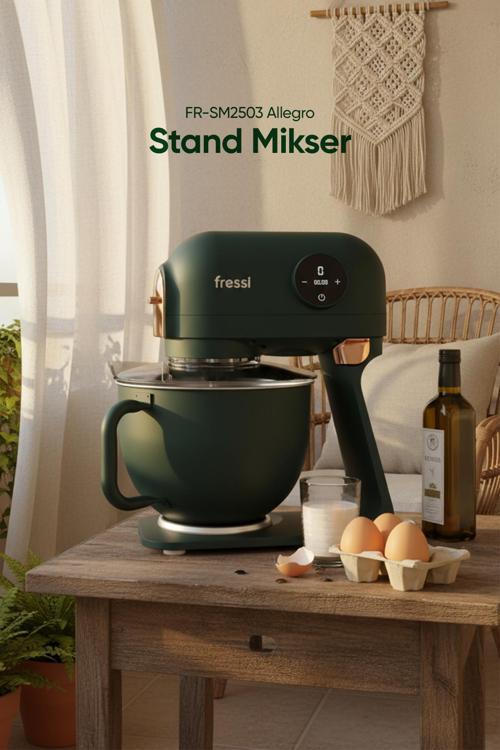 Hamur Yoğurma Makinesi Tam Döküm Demir Stand Mikser Mutfak Şefi Fr-Sm2503 Allegro