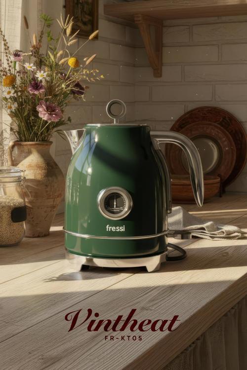 Isı Göstergeli Retro Kettle Su Isıtıcısı 1,7 Litre Fr-Kt05 Vintheat