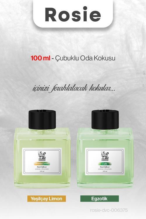 ROSIE 100 ml Egzotik ve Yeşilçay Limon Çubuklu Oda Kokusu