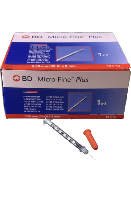 1Ml-1Cc- Enjektör 0,30Gr X 8Mm (30G) Mezoterapi-Prp-İşlem İçin Kullanılır. 1 Kutu-100 Adet