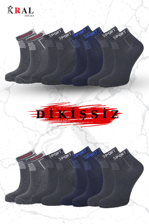 Yeni Sezon Çorap Unisex 8 Çift Parfümlü Yıkamalı Dikişsiz Pamuklu Erkek Çorap