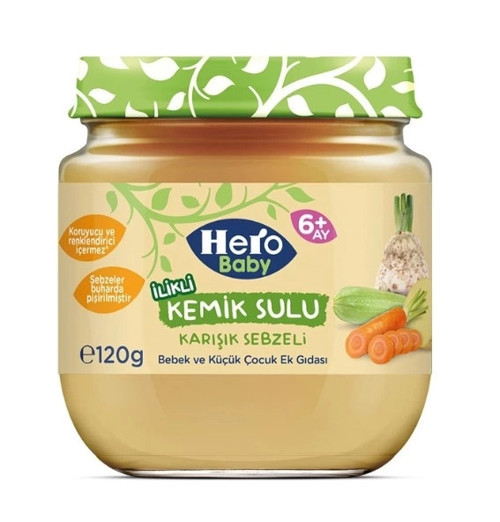 BFS Hero Baby Gourmet Karışık Sebzeli Kavanoz Mama 120 Gr