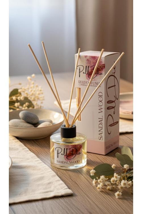 Sandal Ağacı Bambu Çubuklu Ortam Ev Oda Salon Koku Kokusu Ve Oda Parfümü 120 Ml