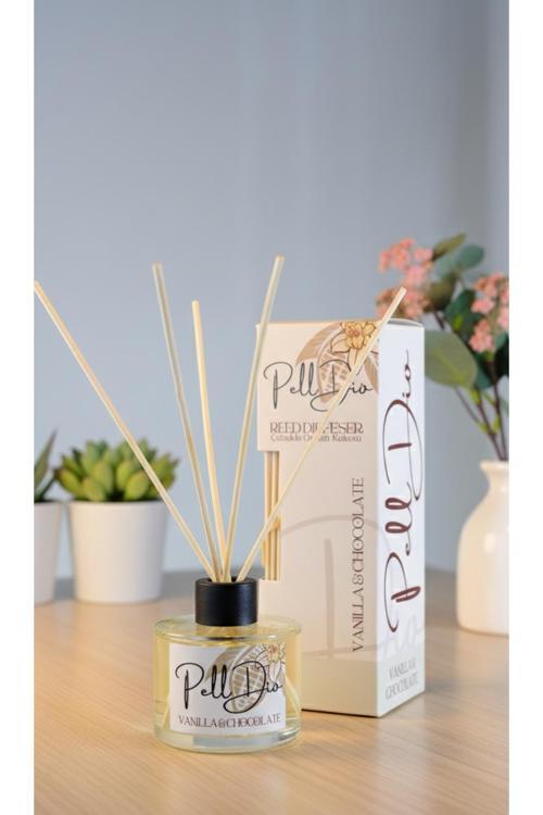 Vanilya Ve Çikolata Bambu Çubuklu Ortam Ev Oda Salon Koku Kokusu Ve Oda Parfümü 120 Ml