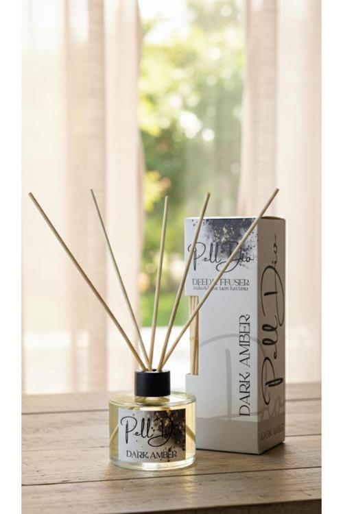 Amber Bambu Çubuklu Ortam Ev Oda Salon Koku Kokusu Ve Oda Parfümü 120 Ml