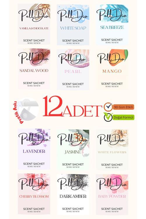 12'Li Karışık Dolap Ayakkabılık Ve Çekmece Parfümlü Kese Kokusu Oda Koku Kesesi