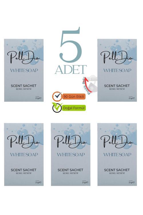 5'Li Beyaz Sabun Dolap Kokusu, Ayakkabılık Ve Çekmece Kokusu Kesesi