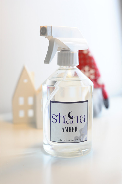 Amber Parfümlü Oda Ve Çamaşır Spreyi Ortam Ve Kumaş Kokusu Baby Powder Room Spray 500Ml