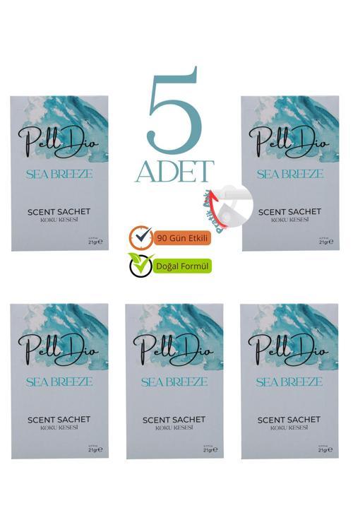 5'Li Okyanus Esintisi Dolap Ayakkabılık Ve Çekmece Parfümlü Kese Kokusu Oda Koku Kesesi