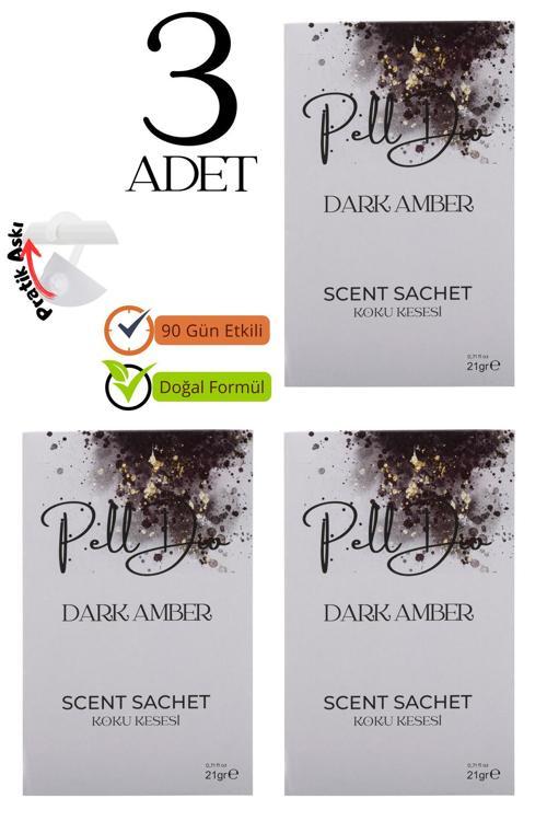 3'Lü Amber Dolap Ayakkabılık Ve Çekmece Parfümlü Kese Kokusu Oda Koku Kesesi