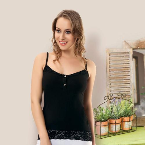 İnce Askılı Dantelli Kadın Atlet 168