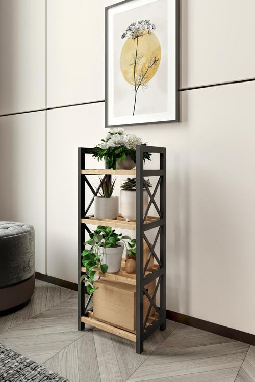 MİNİ DEKORATİ SAKSILIK ÇİÇEKLİK 4 KATLI