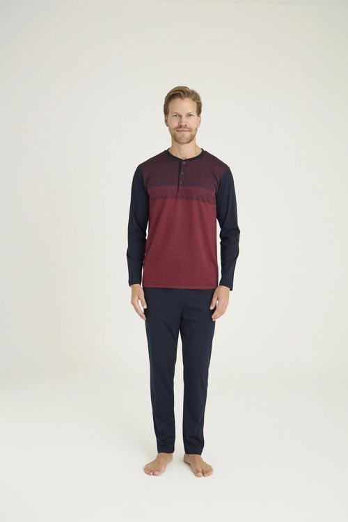 9218 Erkek Midi Yaka Pijama Takım