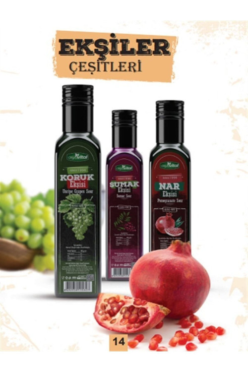 Asya Vital Ekşili ( Nar, Sumak, Koruk Ekşileri 3*680 Gr.)