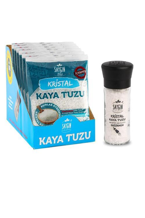 Kaya Tuzu 500 Gr. Öğütmelik 6'Lı Paket 110 Gr. Değirmen
