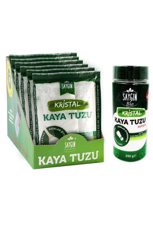 Kaya Tuzu 500 Gr. Sofralık 6'Lı Paket 250 Gr. Tuzluklu Tuz
