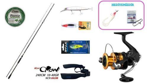 Fujin New Crow 240 cm 10–40 gr & Shimano FX 4000 FC Spin Seti